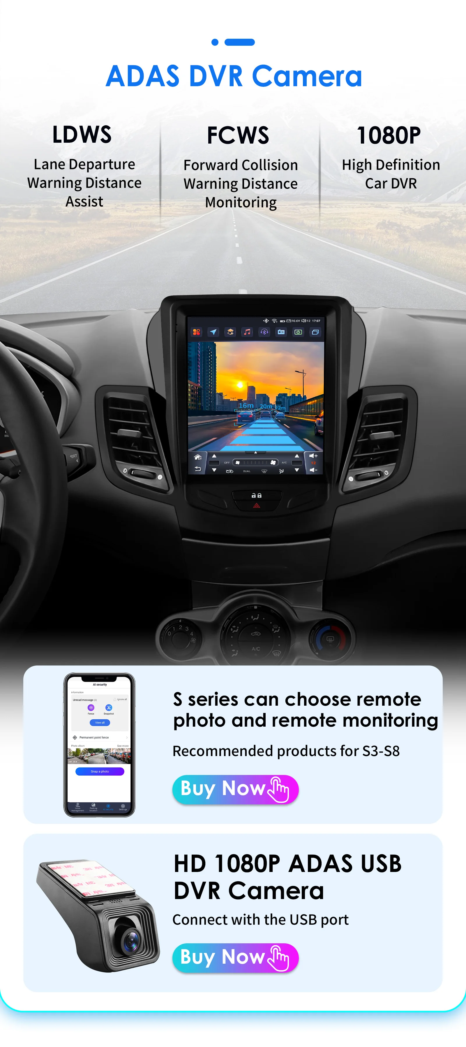 OSSURET 9.7inch 2 DIN Android 13 Car Radio for Ford Fiesta 2009-2017 Multimedia Stereo Vertical Screen Carplay Panoramic Camera