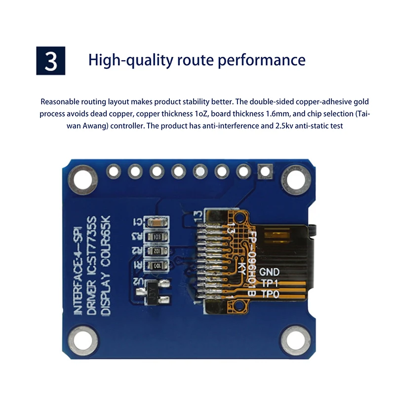 0,96 Zoll IPS Display OLED Modul für 80*160 65K Bunte RGB TFT LCD Board ST7735 ST7735 DIY – Detail 14
