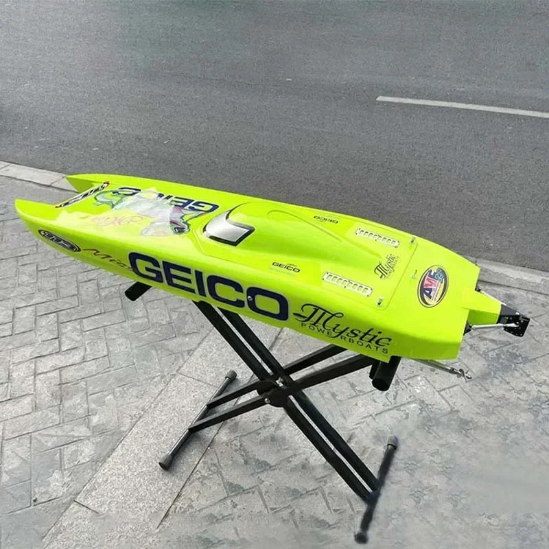 Miss GEICO RC Boat Speedboat Model 1.35m CAT Big Cat DIY Remote Control Speedship Speed 130km/h Toy Boat Model Frog Lizard 3