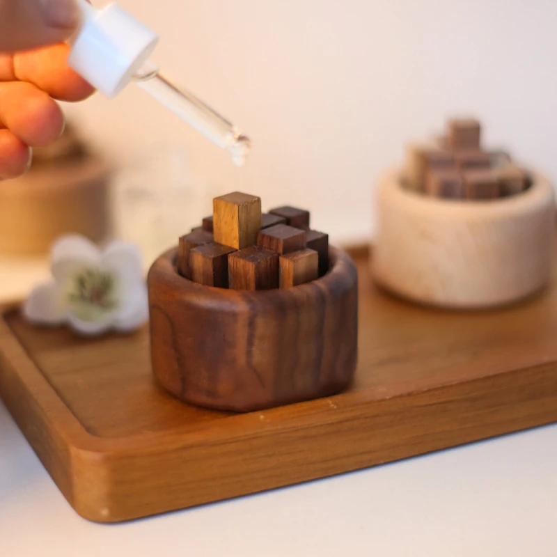 Woodpile Reed Diffuser Essential Oil Fragrant Expander Natural Beech Black Walnut Fireless Aromatherapy Air Aroma Diffuser Decor wood scent diffuser reed diffuser stick fragrance diffuser refill stick aroma diffuser sticks