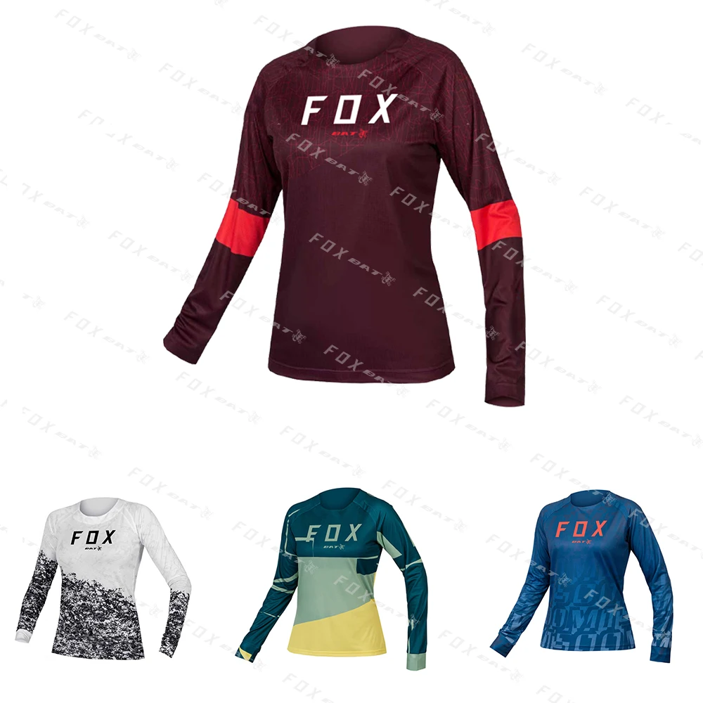 

Bat Fox Men's Mountain bike Clothing Mountain Biking Motocross Quick Drying Jersey Cycling Downhill MTB T-Shirt