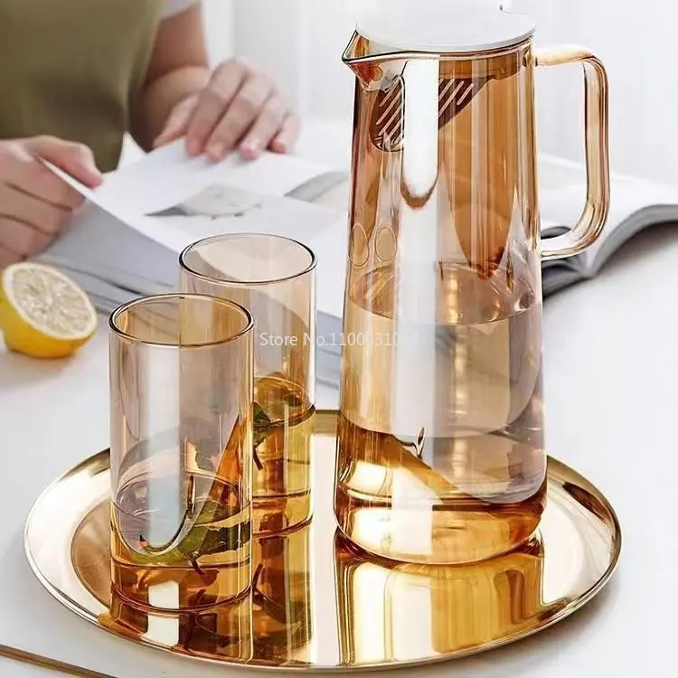 Glass Carafe Stove Top Safe Heat Resistant Large Pitcher Kettle Hot and  Iced Tea Water Juice Beverage Drop Shipping - AliExpress