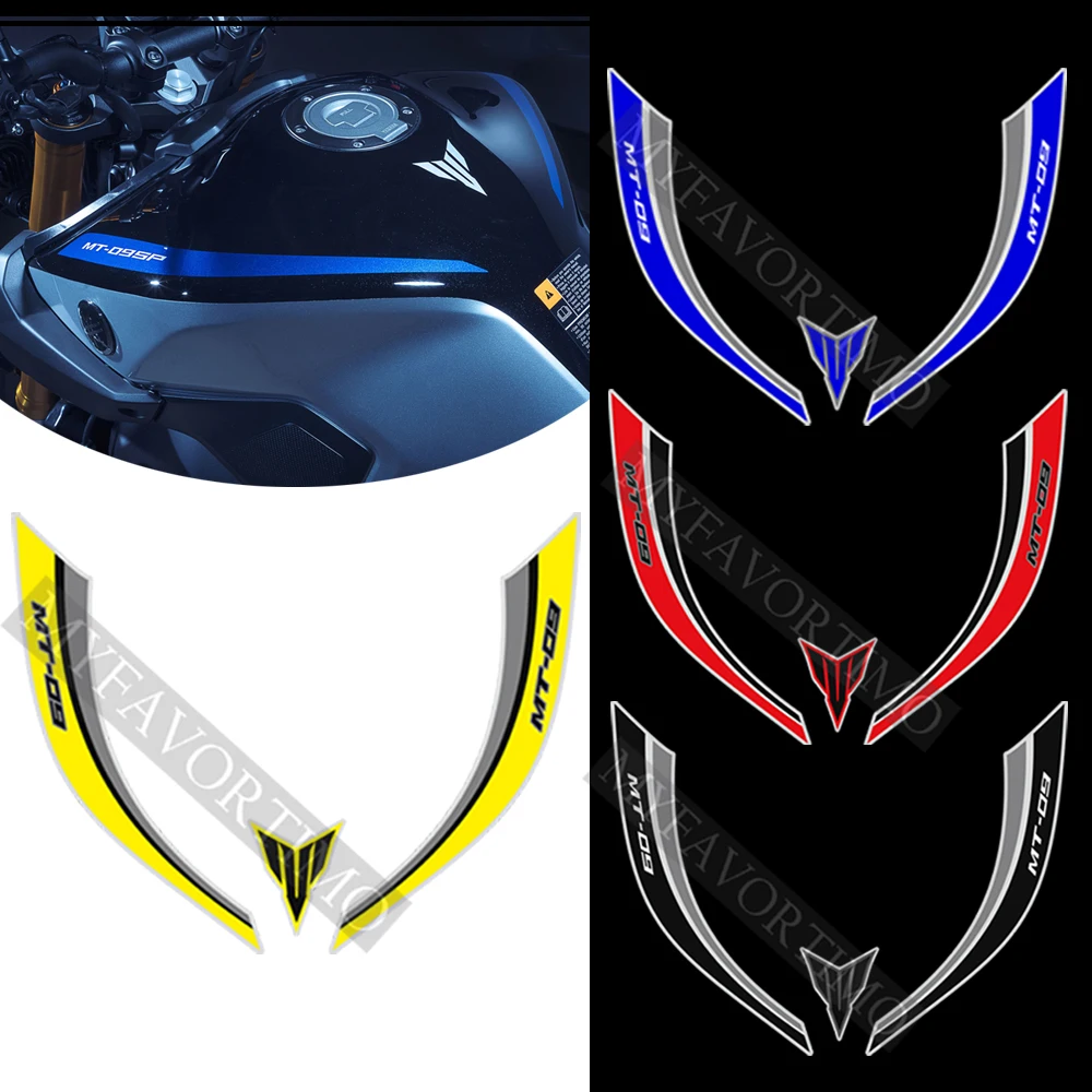 Stickers Fairing Motorcycle Knee Decals Fender Windshield For Yamaha MT09 MT 09 FZ SP Tank Pad Protection