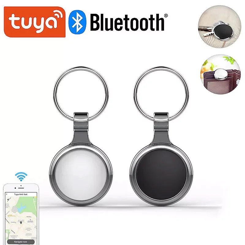 Tuya Smart Tag Anti Lost Alarm Wireless Bluetooth Tracker Phone Stuff Two way Search Suitcase Key