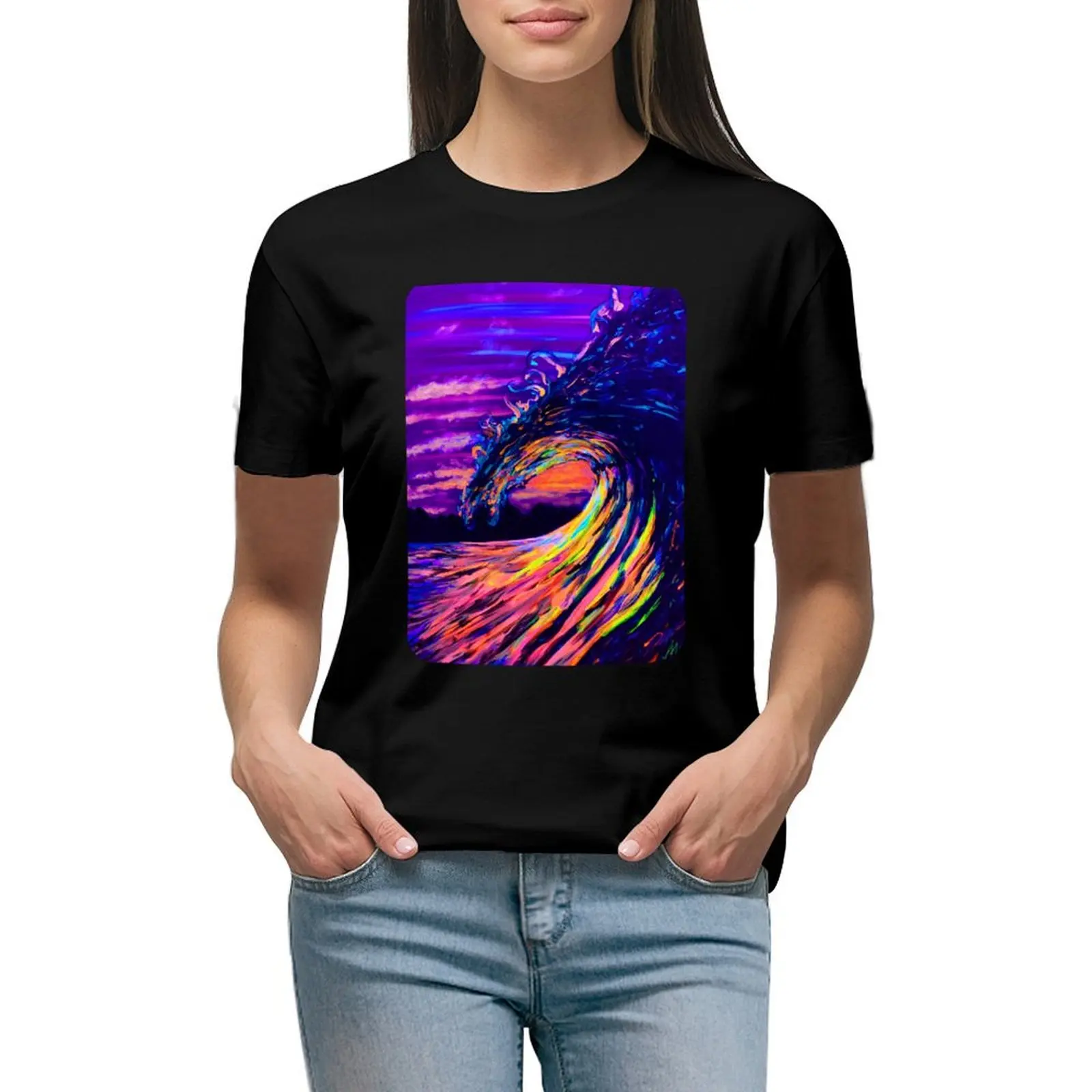 

Let the waves hold you T-shirt lady clothes tops korean fashion ariat shirts for Women