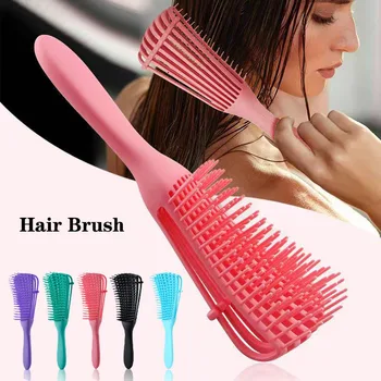 Spazzola per capelli Spazzola districante Massaggio del cuoio capelluto Pettine per capelli Donna Districa Spazzola per capelli per lo styling Strumento per la cura del salone di parrucchiere riccio