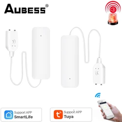 Capteur de fuite d'eau Tuya WiFi, alarme de sécurité domestique, Notification, application Smartlife 