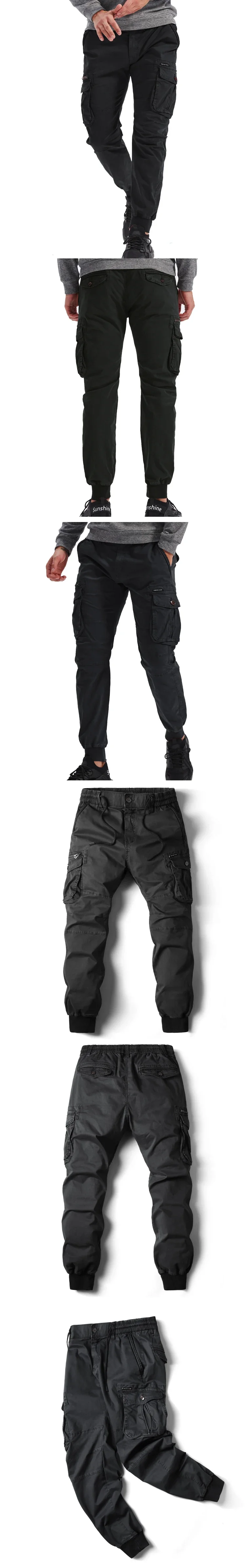 Description Picture 5 of itemOveralls Men's Jogging Slacks Cotton Pants Military Street Wear Men's Work Tactical Tracksuit Pants Plus Size