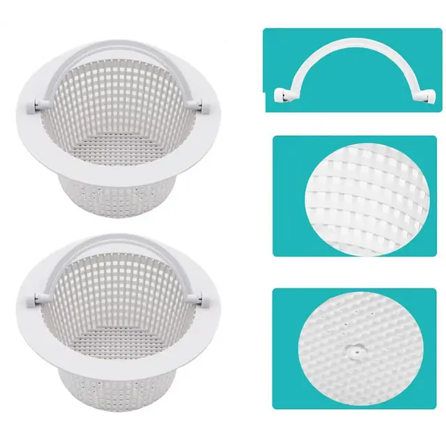 Úszómedence Skimmer 2Db Hasznos Finom Lyuk Könnyű Kosár -Kiegészítők - Image 4