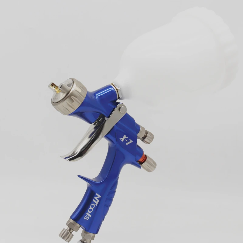 600mm 탱크 1.3MM 노즐 HVLP 에어 스프레이 건 X7 자동차 수리 용 페인팅 스프레이 건 오일 페인트 건 바니시 스프레이 건 에어 브러시