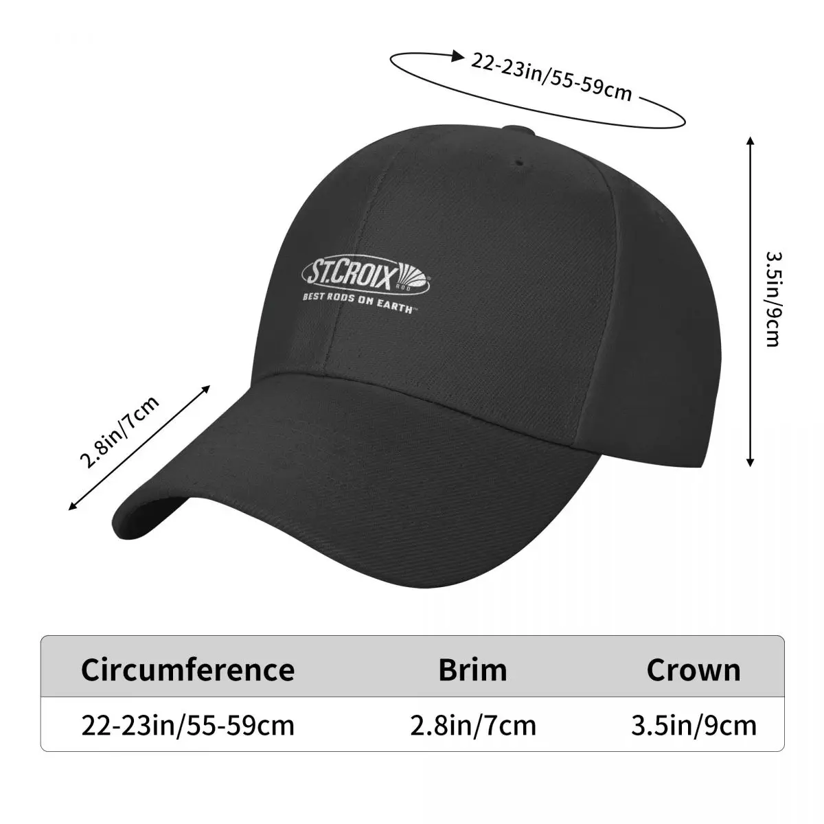 Design Best St. Croix Fishing Rods Casting Spinning Peaked Caps Trucks Hat  Splicing Best Seller Baseball Cap - AliExpress