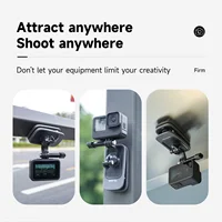 TELESIN 360° Rotation Magnetic Backpack Clip Clamp Mount for GoPro Hero 13 12 11 10 9 8 7 Insta360 DJI Action Camera Accessories 2