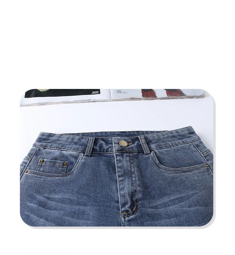 High Waisted Denim Shorts for Women's Summer 2026 New Loose A-line Wide Leg Pants Vintage Denim for External Wear Hot Pants