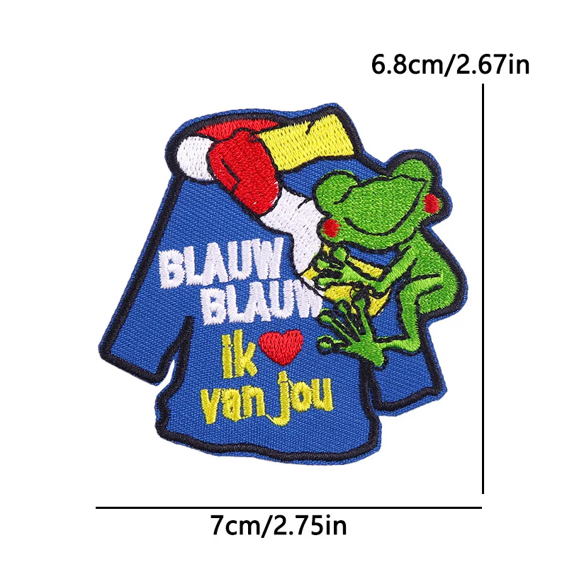 2025 Neue Designs Niederlande Oeteldonk Karneval Eisen auf Patches für Kleidung Oeteldonk Emblem Frosch Stickerei Patch Festival Abzeichen – Detail 16