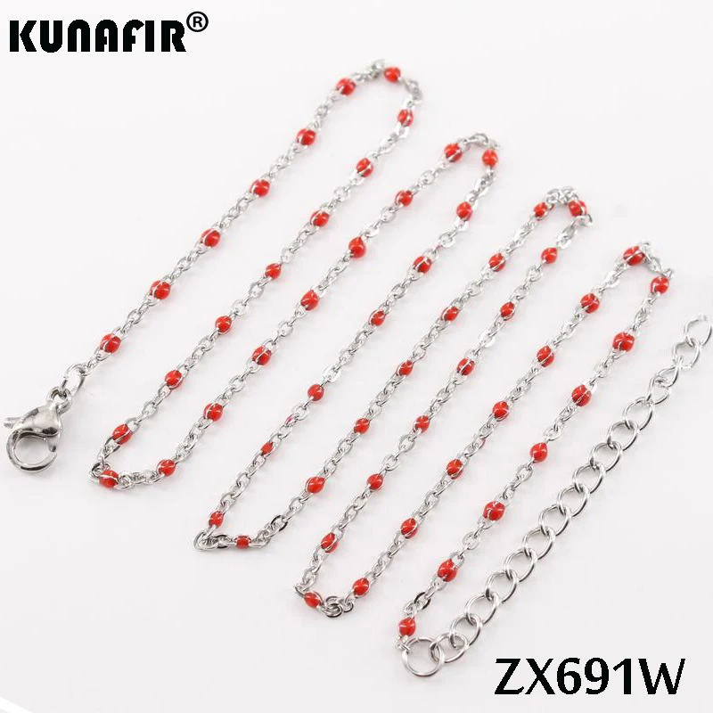 アクセサリー chai Add short cha cross chain with colors Environmental