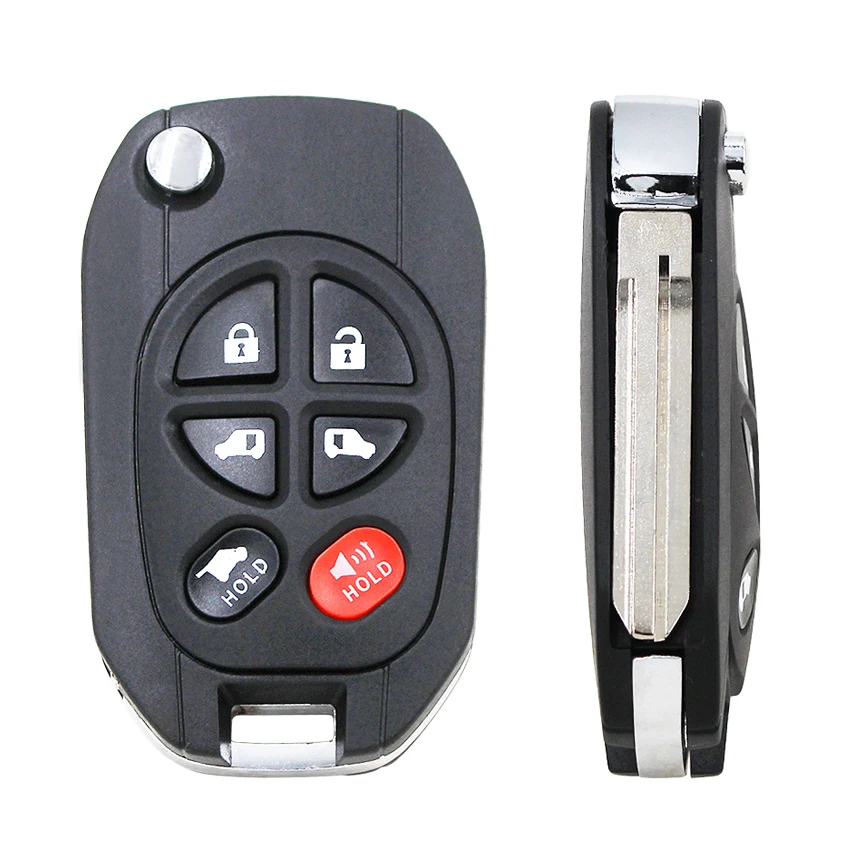 Ecusells Modified Flip 3/4/5/6B Remote Control Key Fob Shell Case Fob for TOYOTA Sequoia Highlander Sienna Tacoma GQ43VT20T