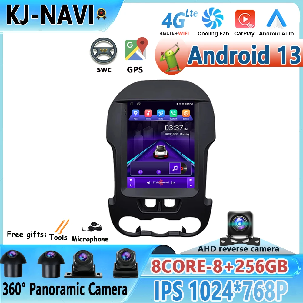 

Android 13 Stereo Multimedia Video Player Navigation GPS Car Radio For Ford Ranger 2012-2015 4G Carplay Android Auto Cooling Fan