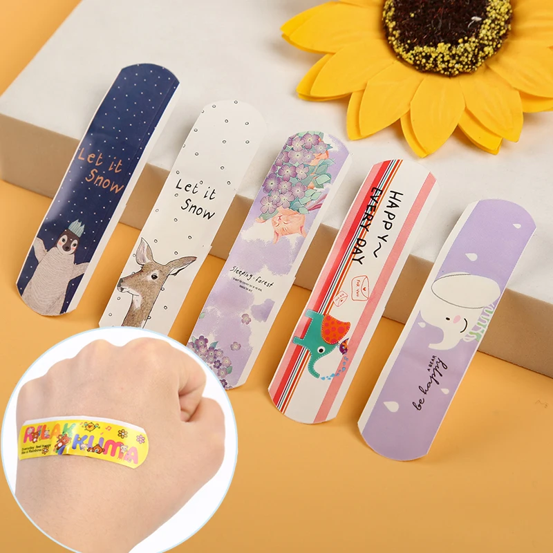 

Cute Cartoon Medical Patch Waterproof Wound Adhesive Bandage Breathable First Aid Adhesive Plaster for Kids Band Aids 200Pcs/Set