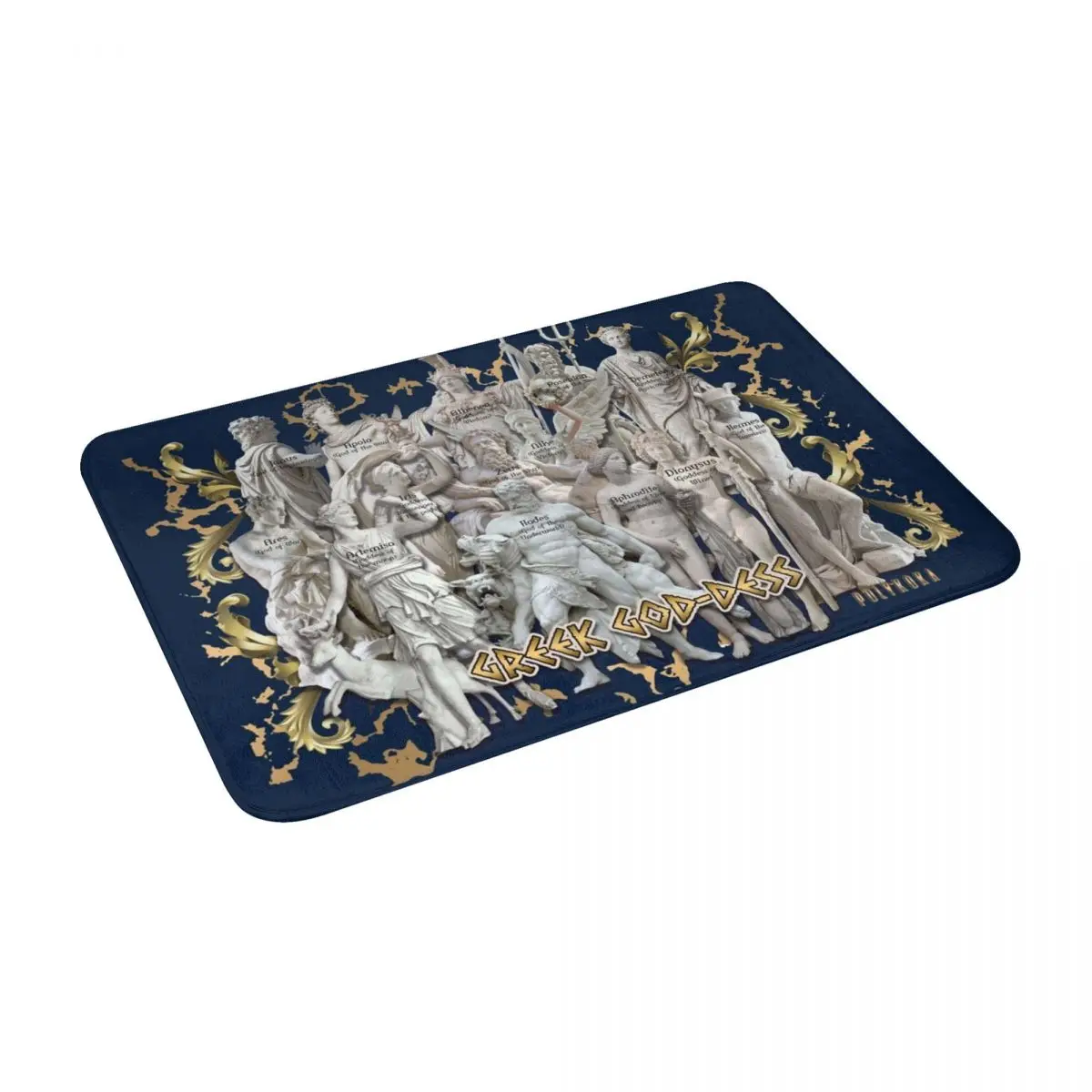 Greek Gods - Bath Door Floor Mat Mythology Rug Carpet Entrance LivingRoom Home Kitchen Doormat Bedroom Non-slip Porch |