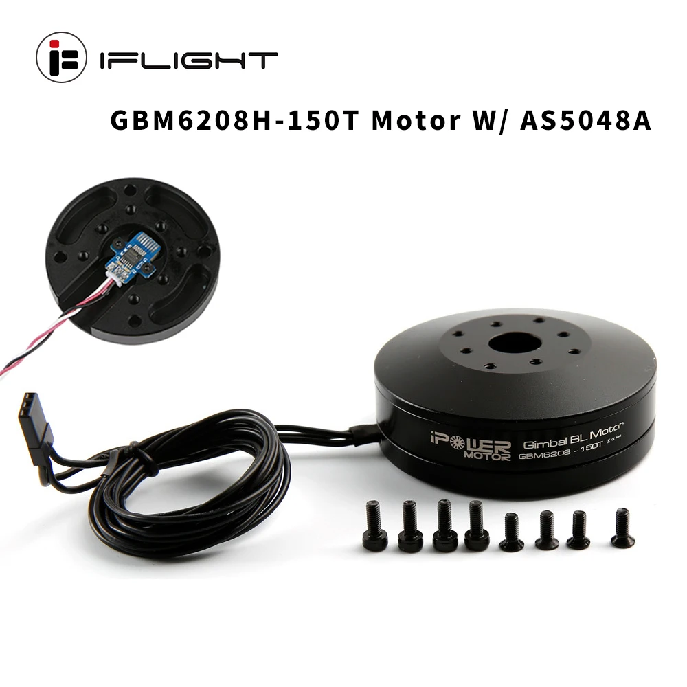 

IFlight двигатель IPower GBM6208H-150T Gimbal Motor с полым валом/AS5048A кодировщик для DSLR / CANON 5D MARKII Стабилизатор камеры