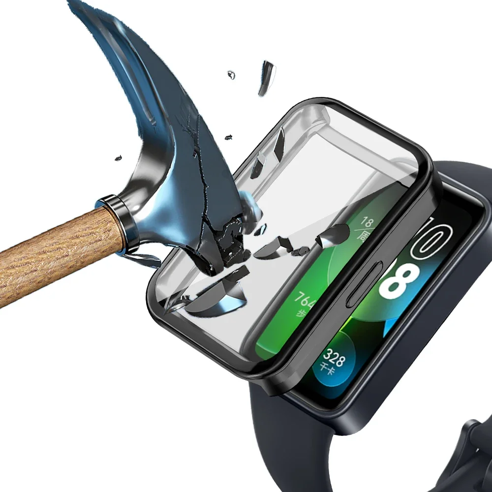 Premium Protective Screen Bumper Case - Full Coverage Soft TPU Shield for Wearable Devices Accessories