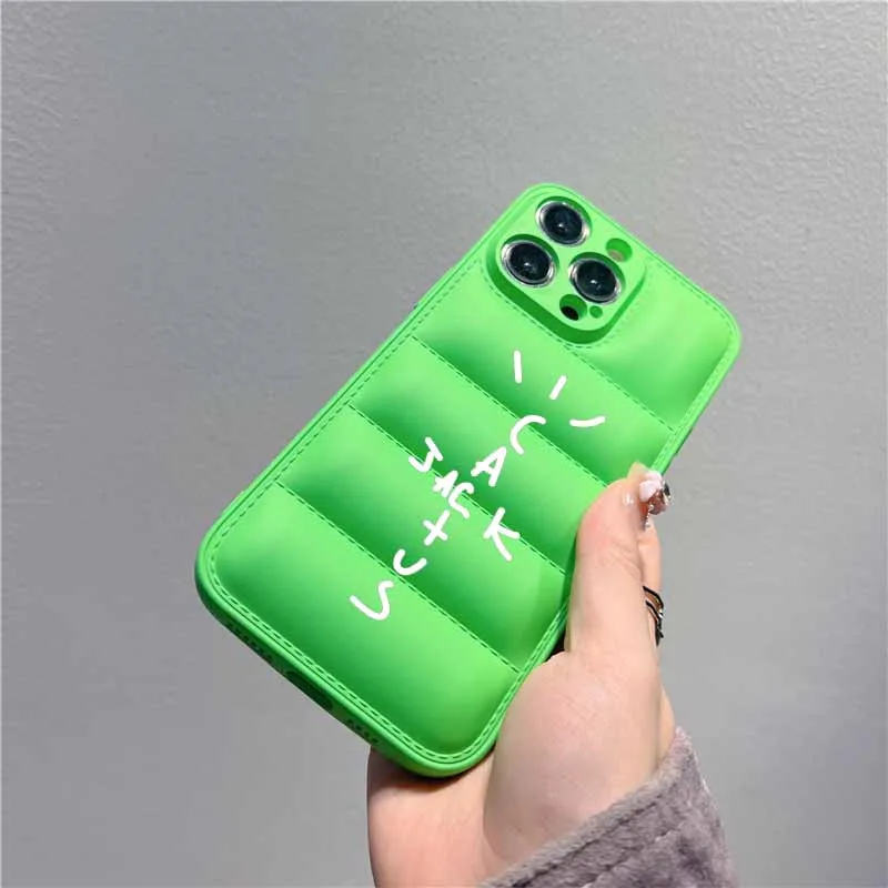 Luxury Puffer Cactusjack Hip Hop soft phone case for iphone 15 Pro