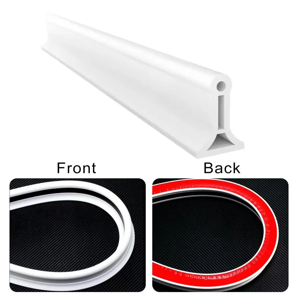 

Easy Install Water Retaining Strip Flexible Self-adhesive Silicone Water Retaining Strip for Shower Threshold Bendable Cut