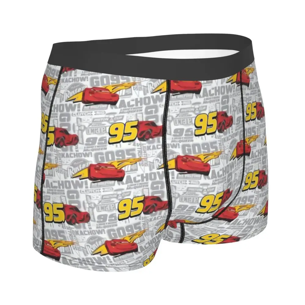 Custom Lightning McQueen Car Collage Boxers Shorts Men's Briefs Underwear Cool Underpants