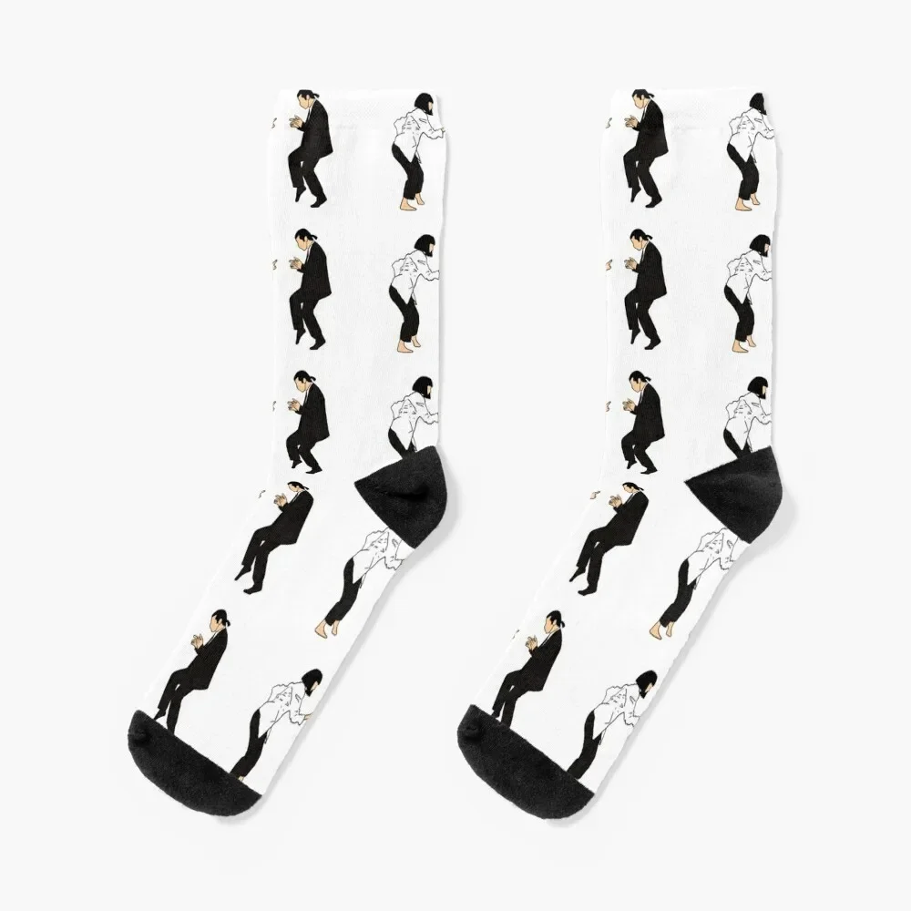 

Pulp Fiction | Dancing Scene | Transparent Socks hiphop gifts Designer Man Socks Women's