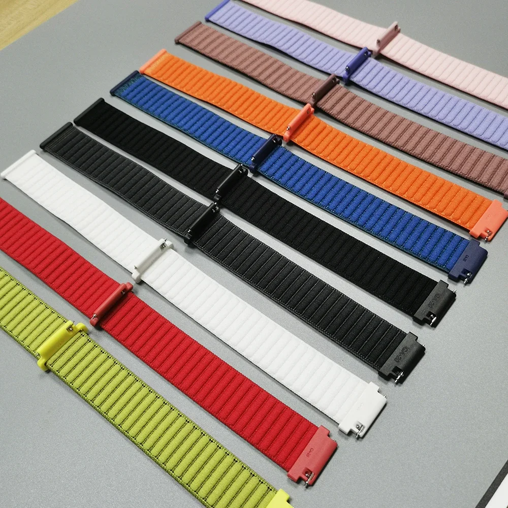 Braided Nylon Watch Strap Band, 22mm/20mm
