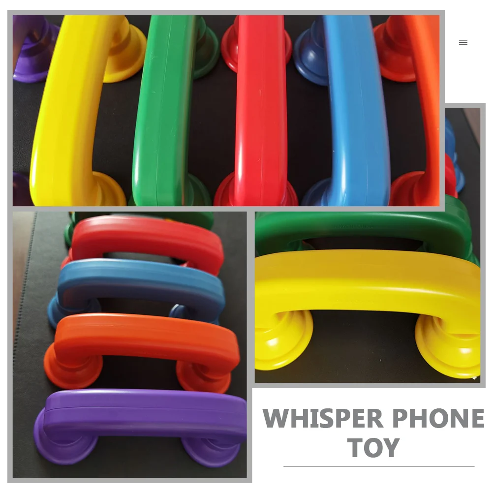 6 Pcs Toys for Toddlers Reading Whisper Phone Early Decorate Educational Plastic Phones Child