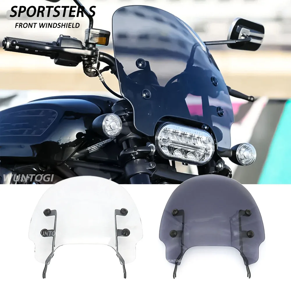 

For Sportster S 1250 Accessories Sportster 1250 S RH 1250 2021 2022 New Motorcycle Windshield Front Spoiler Quick-Release Clamps