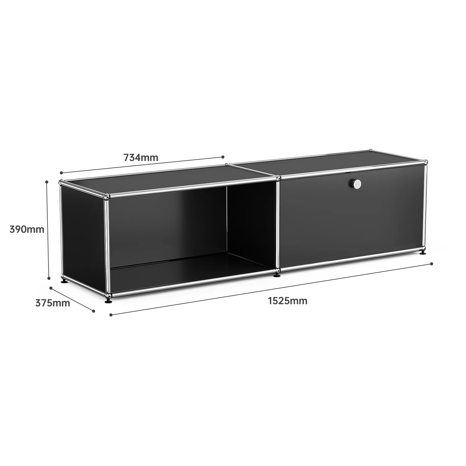 Black 1 Layer 1 Door