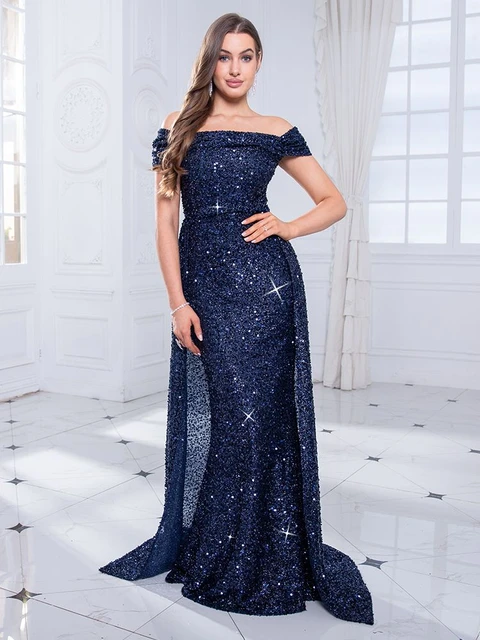 Rjer Off Shoulder Sequin Prom Dresses 2023 Tulle Ball India | Ubuy