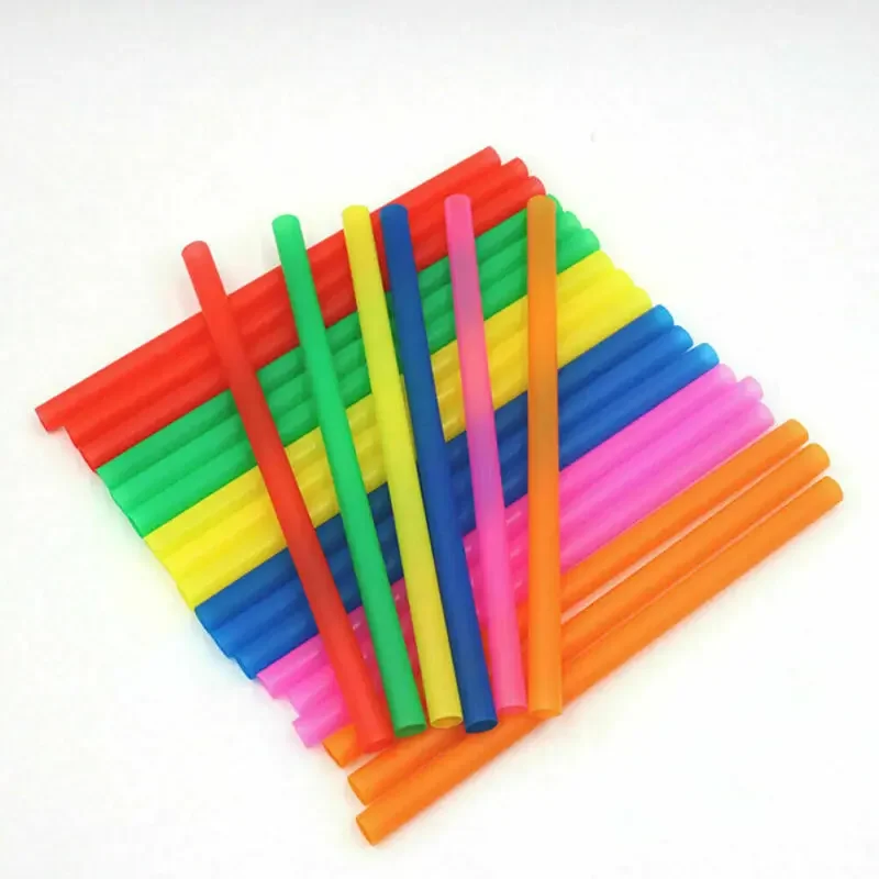Colorful Plastic Straws for Drinking and Parties