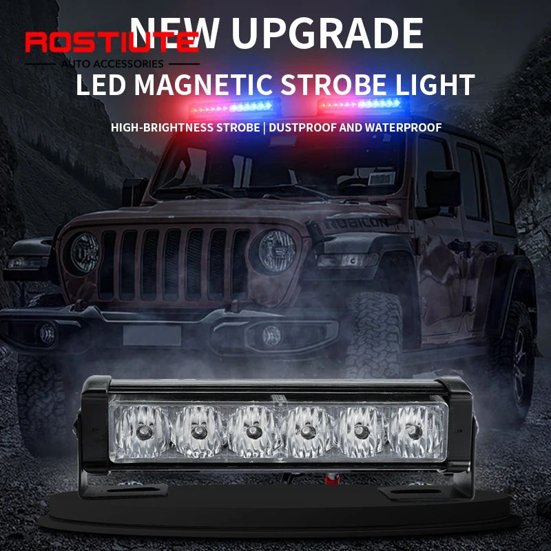 LUCE LED STROBOSCOPICA LAMPEGGIANTE DI EMERGENZA A LED SMD 93L CON BASE