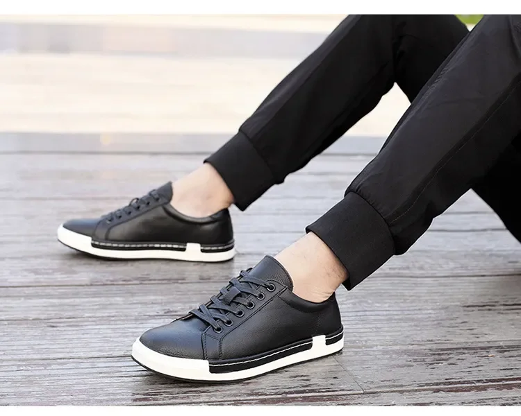 Men Leather Casual Shoes Men Sneakers Autumn Brand Mens Suede Shoes Comfortable Flat Male Footwear Zapatillas Hombre 2024
