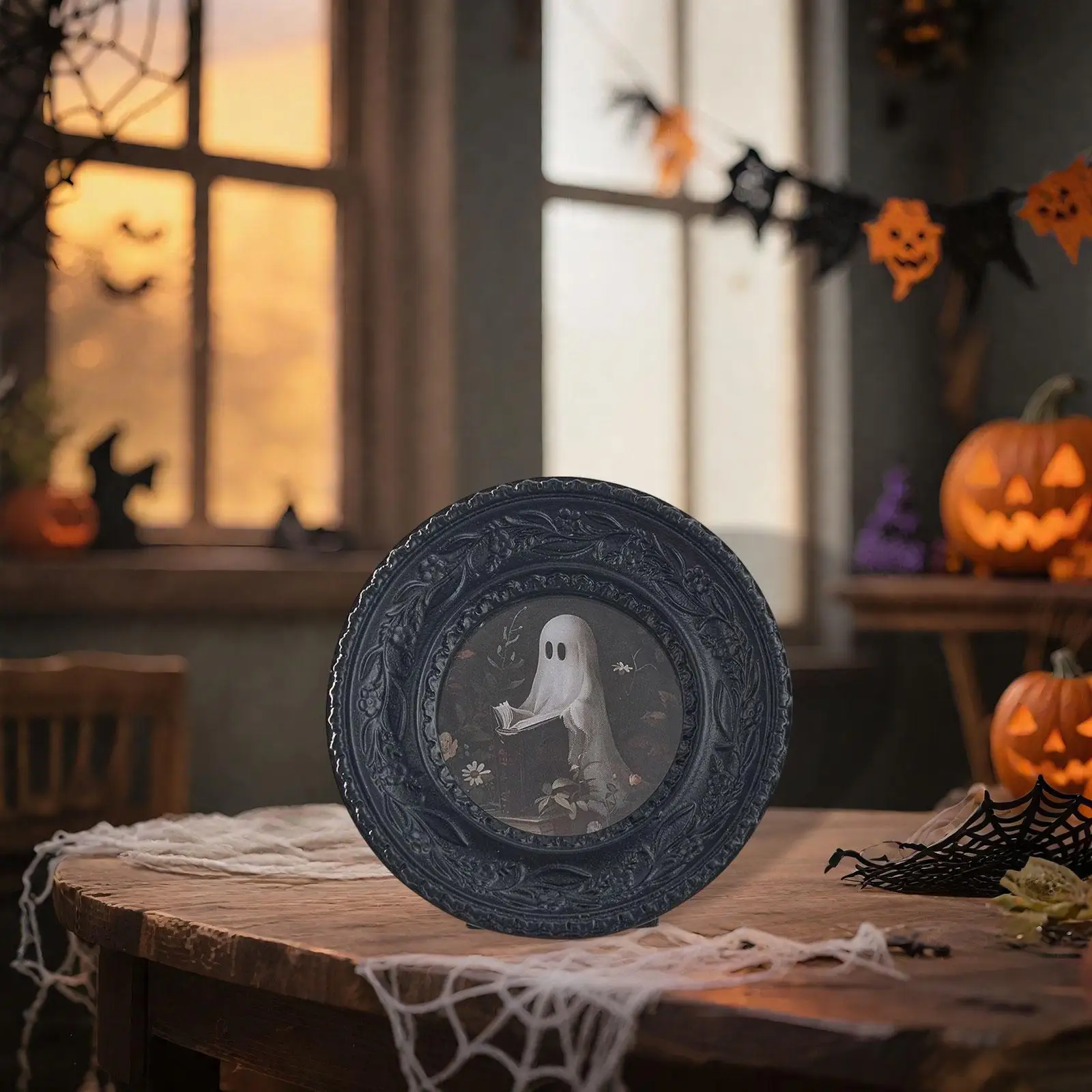 Retro Design Picture Frame Wall Hanging Craft Multifunction Photo Frame for Anniversary Office Gathering Housewarming Bathroom