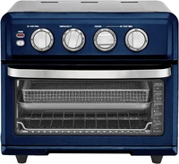 Air Fryer + Convection Toaster Oven, 8-1 Oven with Bake, Grill, Broil & Warm Options, Stainless Steel, TOA-70 (Navy Blue) 1