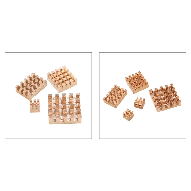 

T8WC 4/5pcs Heat Sink Cooling Pad Radiator For RPI 5 Cooling Pads Pad Set