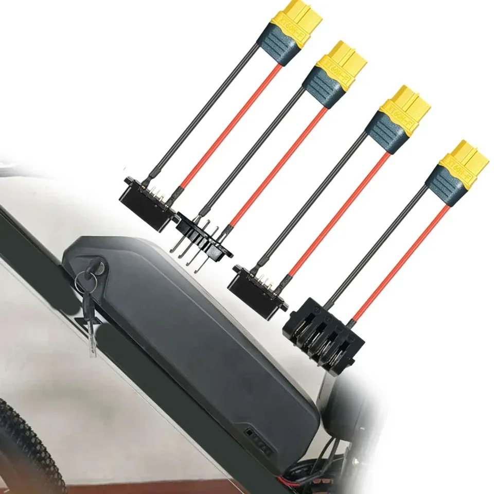Kahdsvby 1 Paio Di Connettori Di Scarica Della Batteria EBike 5 Pin Connettore Maschio Femmina Connettore 5pin Maschio E Femmina Spina Di Alimentazione Della Batteria Per Parti Di Ciclismo Hailong - Foto 6