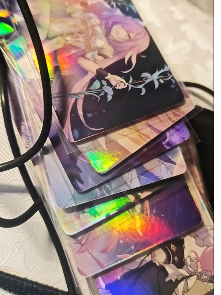 Honkai Impact 3rd Elysia 55 개/대 장식 레이저 Lomo 카드 Photocard HD 양면 앨범 사진 카드 팬 컬렉션 엽서