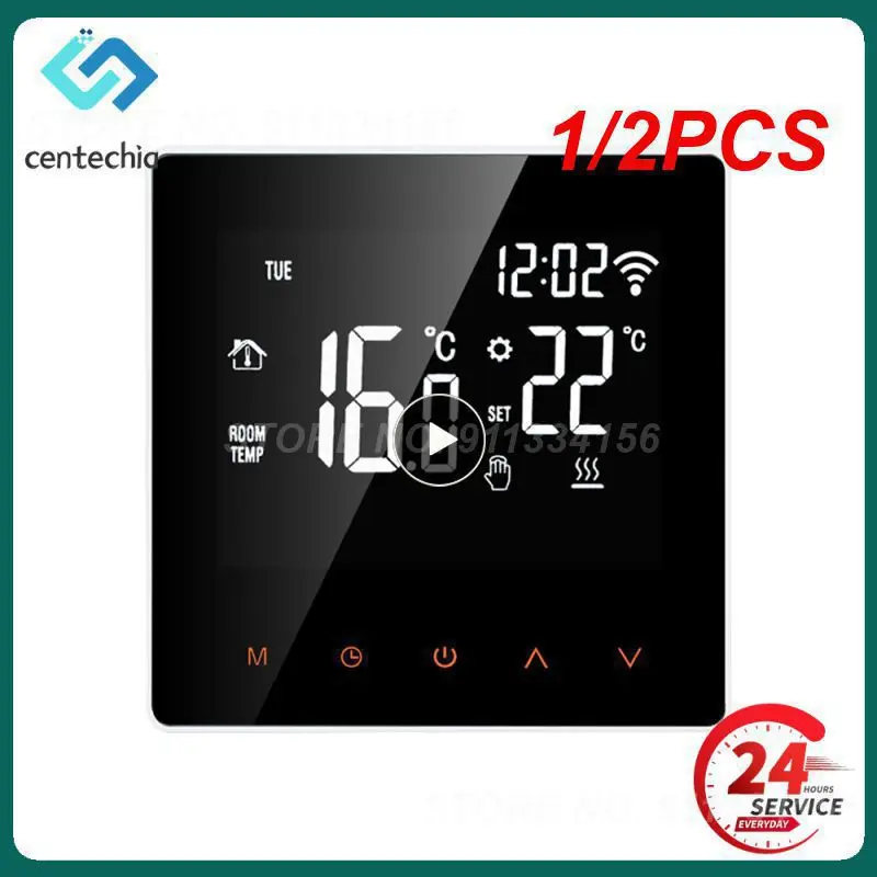 

1/2PCS Tuya WiFi Smart Thermostat Temperature Controller for Electric floor Heating,Water/Gas Boiler Voice Work for Home