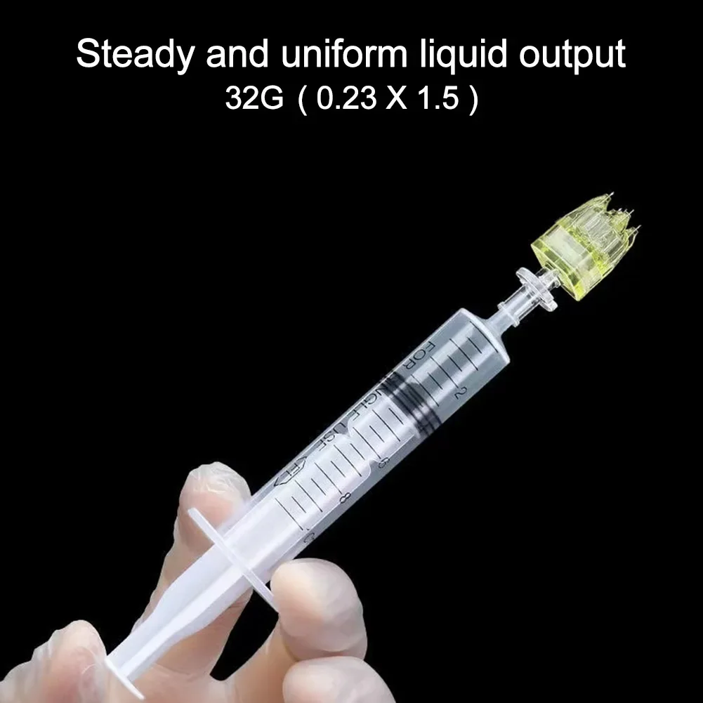 Korea Crystal 5PIN 32G 1.5 Hydra Microneedle Cartridge Skin Rejuvenation Hydrating Hand Injection Mesotherapy