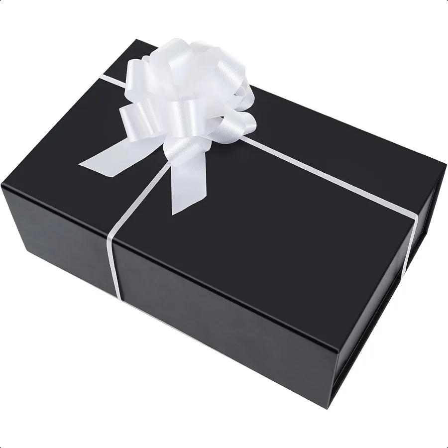 Elegant Black Magnetic Closure Gift Box