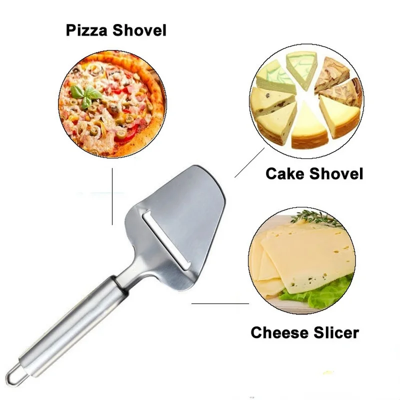 Silver Stainless Steel Cheese Peeler Slicer Butter Slicer