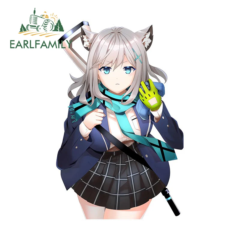 

EARLFAMILY 13 см x 8,4 см для синего архива Shiroko автомобильные мультипликационные наклейки Водонепроницаемая наклейка для ветрового стекла устойчивая к царапинам декоративная багажник