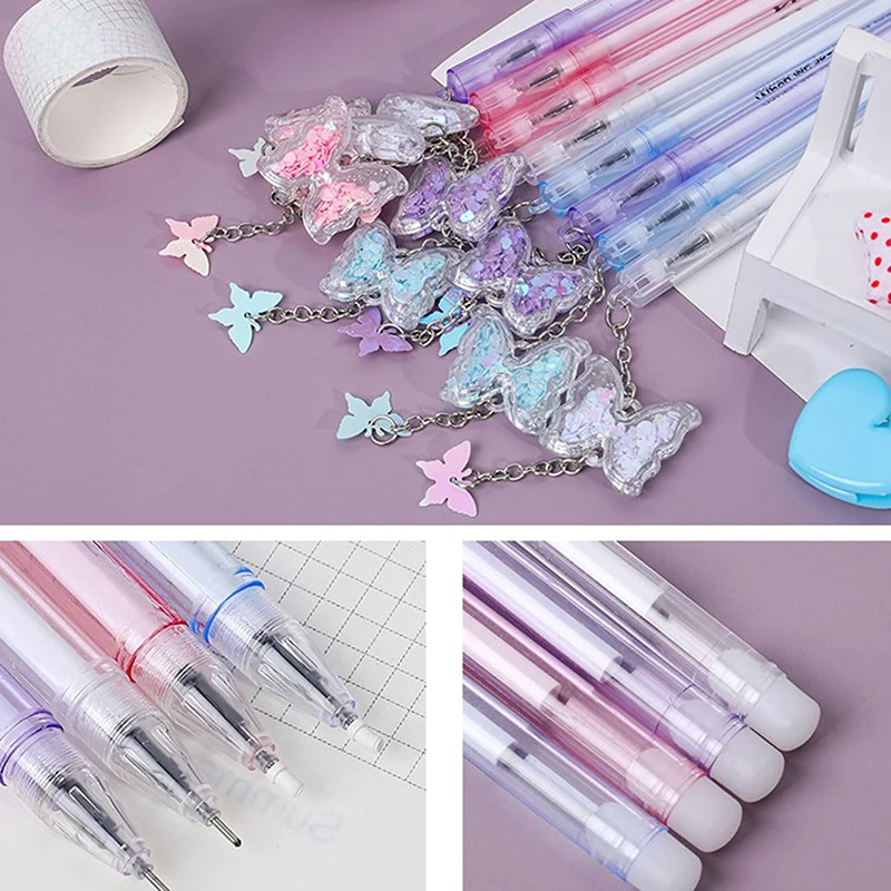 Butterfly Gel Pen Creative Kawaii Cute Pens Student Stationery Random Color |