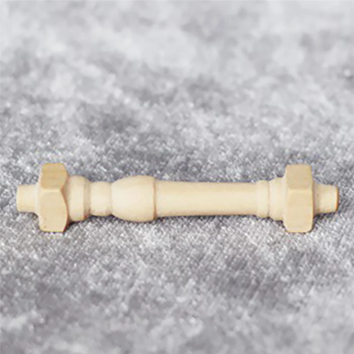 BAAU 60Pcs DIY Spindles Balusters Wooden Miniature 1/12 Scale Stair Railing Decoration Toys