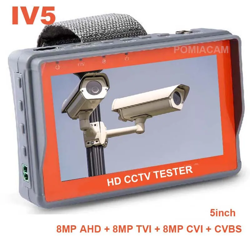 CCTV Tester Monitor IV5 IV7W IV7A Analog Camera Testing 8MP AHD TVI CVI CCTV Test Monitor RS485 PTZ controller power 12V output best home cameras Surveillance Items